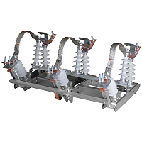 Разъединитель высоковольтный РЛКВ-2-IV-10/630-УХЛ1-КЭАЗ (в комплекте с ПР-05-7-УХЛ1 и КМЧ H=6500) (1 шт.) КЭАЗ | код 268843 | КЭАЗ