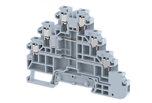 Клемма, проходная винтовая 2,5 мм2, с диодом, на 2 подключения, черная TQ2.5-D-BLACK | код 1202500015 | Elmex
