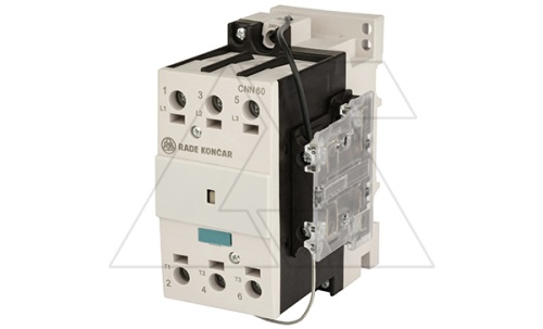 Контактор CNN 60 10, 3P, 60A/(85A по AC-1), 30kW(400VAC), 1NO, Uk=24VDC, Iвтяг=3,8А, Iудерж=0,15А | код EAC607278 | Rade Koncar Контактор CNN 60 10, 3P, 60A/(85A по AC-1), 30kW(400VAC), 1NO, Uk=24VDC, Iвтяг=3,8А, Iудерж=0,15А | код EAC607278 | Rade Koncar