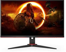 Монитор AOC 23.8 Gaming 24G2SAE черный/красный VA LED 1ms 16:9 HDMI M/M матовая 350cd 178гр/178гр 1920x1080 165Hz FreeSync Premium VGA DP FHD 5.6кг | код 1637484 | AOC