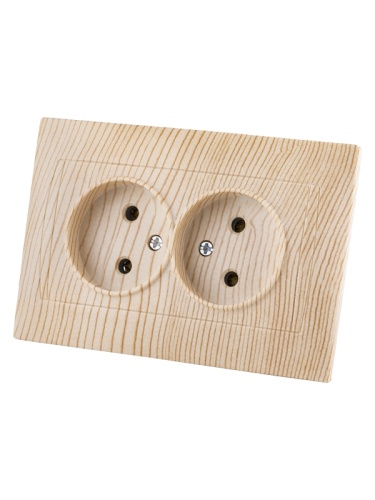 Розетка двойная 2П 10А 250В сосна Лама TDM | код SQ1815-0324 | TDM Розетка двойная 2П 10А 250В сосна Лама TDM | код SQ1815-0324 | TDM