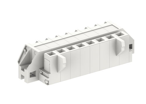 450659/010 Розетка каб. MCS с крепеж.фланцем, шаг 5.0мм, 9 конт., сер., шт | код 450659/010 | SUPU