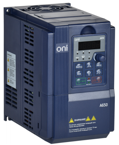 Преобразователь частоты A650 380В 3Ф 7,5кВт 17А M ONI | код A650-33E075TM | ONI