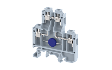Клемма проходная винтовая с электронными компонентами 2,5 мм2, двухуровневая, с варистором, на 4 подключения, красная KUDD4MOV_MT0742(R) | код 1102520372 | Elmex