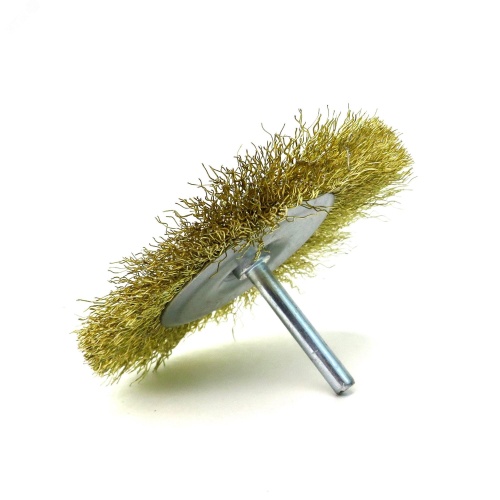 Щетка дисковая Д100x10 c хв-м д6x30, ворс гофр латунир-я сталь 0,30, до 4500 об/мин (13-179) | код EB-D100SS | EuroBrush Щетка дисковая Д100x10 c хв-м д6x30, ворс гофр латунир-я сталь 0,30, до 4500 об/мин (13-179) | код EB-D100SS | EuroBrush