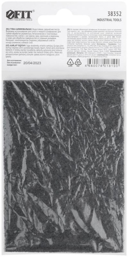 Губка шлифовальная алюминий-оксидная, 100х70х25 мм, Р 60 | код 38352 | FIT фото 4