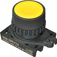 Головка кнопки S2PRS-P3Y, квадратная желтая ?30мм с самовозвратом под подсветку, монтажное отверстие ?22/25мм | код A8026-A5550002868 | РЕЛЕ И АВТОМАТИКА