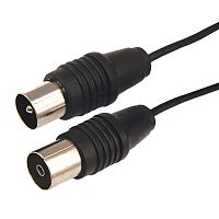 ВЧ-кабель, ТВ-гнездо - ТВ-штекер, длина 3 метра, черный REXANT | код 17-5013 | REXANT