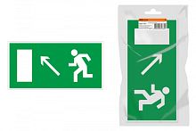 Знак Направление к эвакуационному выходу налево вверх 350х124мм для ССА инд. упаковка TDM | код SQ0817-1001 | TDM