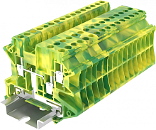 TU2.5-3-PE Клемма TU 3-контактная заземл., винтовая, сеч.2.5мм2, желто-зел., шт | код TU2.5-3-PE | SUPU