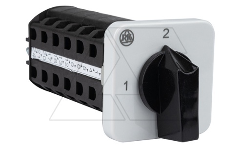 Переключатель BS 16 71K U, 6P, 20A, тип 1-2 (90°), 6NO на 1_2, без перемычек, на дверь, фронт IP41 | код EAC602955R | Rade Koncar Переключатель BS 16 71K U, 6P, 20A, тип 1-2 (90°), 6NO на 1_2, без перемычек, на дверь, фронт IP41 | код EAC602955R | Rade Koncar