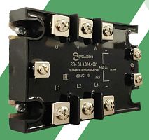 RS4.03.9.024.4081 Трехфазное твердотельное реле (= 4-32В DC) выходная цепь 3НО 10А, 48-440В AC переключение через 0, светодиод | код RS40390244081 | РЕЛЕОН