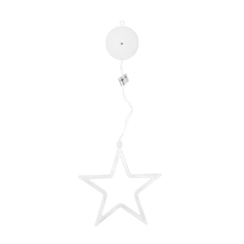 Фигурка светодиодная "Звезда 5-конечная" LGB-007 на подвесе с присоской Camelion 16141