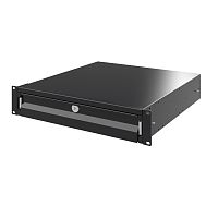 Ящик выдвижной 19 2U, глубина 300мм, RAL9005 | код R5ITCPD2HEB | DKC