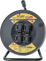 Удлинитель на катушке 4х50м с заземл. 16А IP44 КГ 3х2.5 NPE-RM-04-50-E-IP44-3x2.5 NAVIGATOR 93899