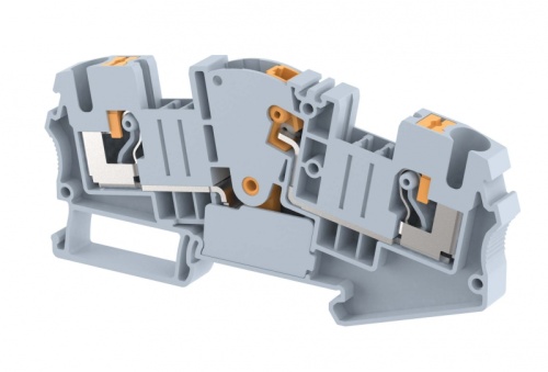 Клемма проходная PUSH-IN 6 мм2, с размыкателем, на 2 подключения, синяя PQD6-BLUE | код 3104120001 | Elmex Клемма проходная PUSH-IN 6 мм2, с размыкателем, на 2 подключения, синяя PQD6-BLUE | код 3104120001 | Elmex