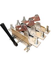 Разъединитель РЕ19-43-31120-00 УХЛ3, 1600А, 3-х полюсный на одно направление, боковая рукоятка, IP00 (ЭТ) | код ET007491 | Электротехник