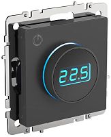 Термостат электронный с индикацией BRITE СП IP20 ТС10-1-БрГ графит | код BR-RT11-K53 | IEK