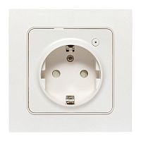 Умная розетка Стокгольм 1-местная 16А белый Zigbee EKF Сonnect | код RCS-ST16-WD-ZB | EKF