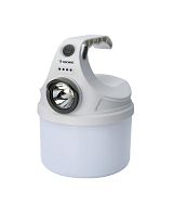 Фонарь аккумуляторный кемпинговый походный 10Вт SMD LED+2Вт LED Li-ion 18650 800мА.ч корпус ABS-пластик индикатор уровня заряда USB-шнур матовый рассеиватель | код KOC614Lit | КОСМОС