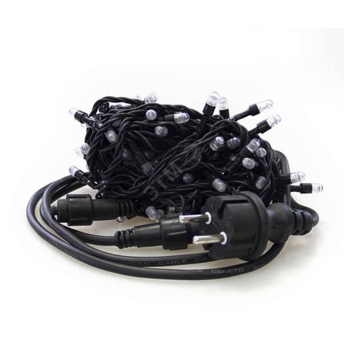 Светодиодная электрогирлянда нить 100 тепл бел светодиодов, 10 м IP44, RB-LD100-WW-E | код 4690601045362 | JazzWay