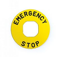 Табличка аварийной кнопки BET60P | код BET60P | EMAS