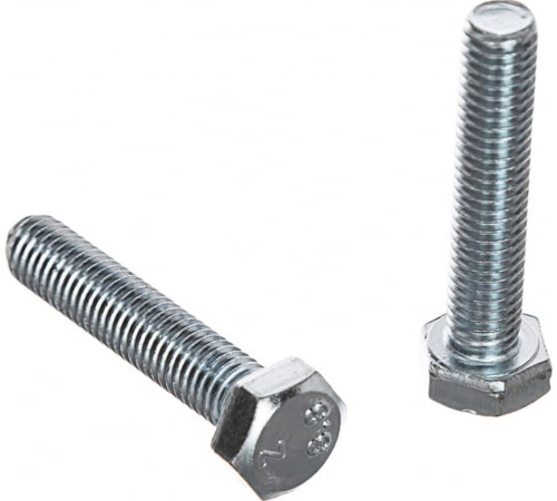 Болт DIN933 М8х30 5.8 шестигранный оцинкованный | код DIN933-М8x30 | Крепдил Болт DIN933 М8х30 5.8 шестигранный оцинкованный | код DIN933-М8x30 | Крепдил