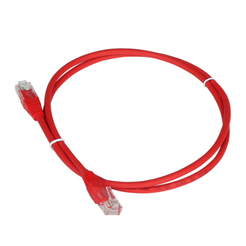 Патч-корд TWT UTP кат.5e, с заливными колпачками, 7.0 м, красный | код TWT-45-45-7.0-RD | TWT