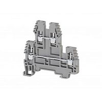 317 869, Клеммник 2-х ярусный, 2,5 мм.кв., с резистором 39кОм 1Вт (серый), PIK 2,5 NREZ(1W 39 kOhm) | код 0.0.0.3.17869 | KLEMSAN