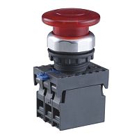 Кнопка упр. Грибок ?40мм NP8-10MD/14 подсвет., самовозв., красн., AC110-230В, 1НО, IP65 (R) | код 667596 | CHINT