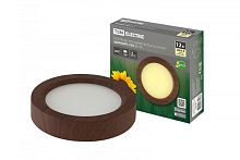 Светильник накладной светодиодный круг Даунлайт СПО (венге) 12 Вт 170*32 мм 3000К TDM | код SQ0329-0413 | TDM