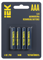 Аккумулятор GREEN Ni-MH AAA 1100мАч IEK | код AAK-NIMH-03-1100-L04 | IEK
