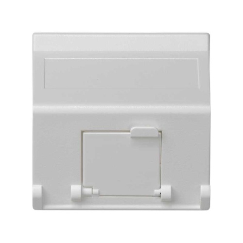 Адаптер наклонный со шторкой на 1 модуль MD (RJ45, оптоволокно), 45х45мм, белый | код K80-9 | Simon