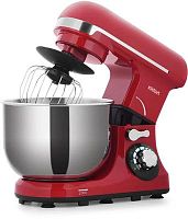 Миксер планетарный Kitfort КТ-1337-1 600Вт красный/серебристый | код 1093050 | KITFORT