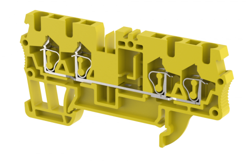 Клемма проходная пружинная 2,5 мм2 на 4 подключения, желтая SQ2.5-2X2-YELLOW | код 2102060004 | Elmex Клемма проходная пружинная 2,5 мм2 на 4 подключения, желтая SQ2.5-2X2-YELLOW | код 2102060004 | Elmex