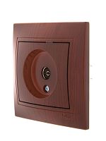 Мира Розетка ТВ оконечная вишня | код 701-0601-130 | LEZARD