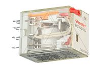 Реле RKF4CO610LT, 4CO, 6A(250VAC/30VDC), 110VAC, мех. индикация, тест-кнопка с блокировкой, LED | код RKF4CO610LT | Shenler