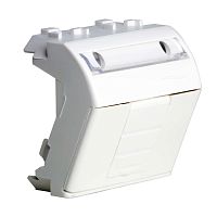 BRAVA Адаптер для информационныx разъемов Keystone 2 модуля белый | код 76613B | DKC