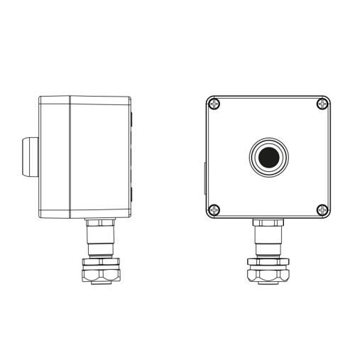 Взрывозащищенный пост управления из алюминия CPE-A-12-(1xP1B(11))-1xKAEPM2MHK-20(C)1Ex d e IIC Т5 Gb / Ex tb IIIC T95°C Db IP66 | код 2201.121.22.120H | DKC