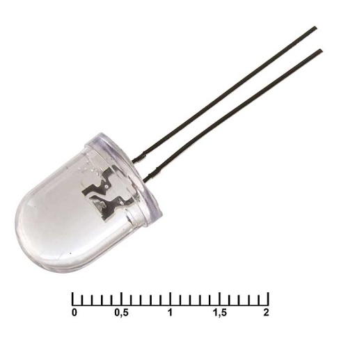 Светодиод RUICHI 10RWWC, 30 кД, 6500K, 3,4 В, угол излучения 20 градусов | код 87515 | Ruichi