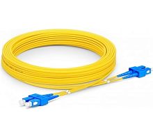 Патч-корд оптический TWT, PVC, дуплексный, SC/UPC-SC/UPC, SM OS2, 1.5 м | код TWT-2SC-2SC/SU-1.5 | TWT