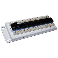 Патч-панель UTP Cat.5e, 8 портов, фронтальный монтаж | код LAN-HCS-PP8U5E | LANMASTER