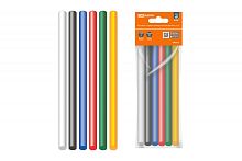 Клеевые стержни универсальные цветные, 11 мм x 100 мм, набор 6 шт, Алмаз TDM | код SQ1024-0518 | TDM