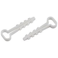 Дюбель-хомут для плоского кабеля 5-8 мм белый (10 штук) NO-224-562 | код Б0066274 | ЭРА