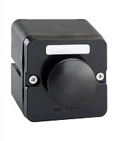 Пост управления ПКЕ 212-1 У3, 10А, 660В, 1 элемент, чёрный гриб с фиксацией, накладной, IP40 (ЭТ) | код ET011069 | Электротехник