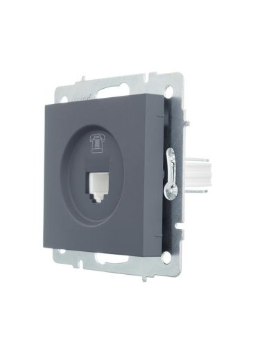 Розетка телефонная СП Vesna евро стандарт механизм графит LEZARD 742-3488-137 фото 2 Розетка телефонная СП Vesna евро стандарт механизм графит LEZARD 742-3488-137 фото 2