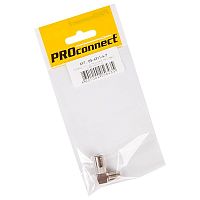 Переход гнездо F - штекер TV угловой (инд. упак.) | код 05-4311-4-7 | PROCONNECT