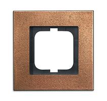 Рамка 1-постовая, серия carat, бронза 1721-821 | код 2CKA001754A4258 | ABB