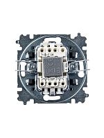 Переключатель 1-кл. СП Levit IP20 с подсветкой ориентацион. серебр./дым. черн. | код. 2CHH590646A6070 | ABB