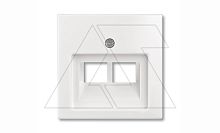 Basic 55 - Лицевая панель для двойной информационной розетки (сл.кость) | код 1753-0-0097 | ABB